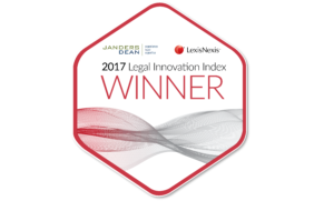 This is an image of the 2017 Lexis Nexis Legal Index Badge Winner for Clarissa Rayward